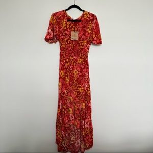 Abel the label floral high low dress